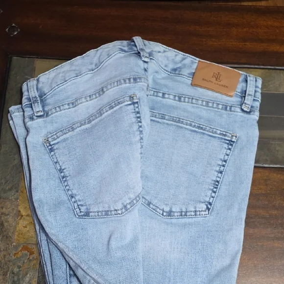 Lauren Ralph Lauren Light Wash Skinny Jeans - Picture 2 of 3